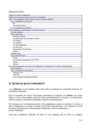 Découverte de l'ordinateur