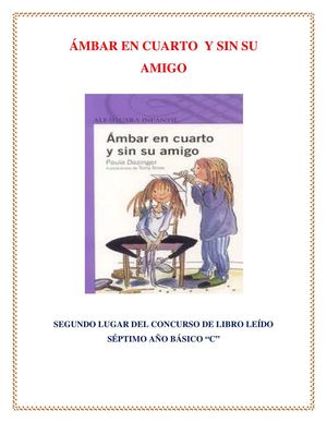 Ámbar en cuarto y sin su amigo_Paula Larrea