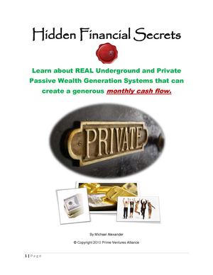 Secret Financial Calaméo - Hidden Financial Secrets Report