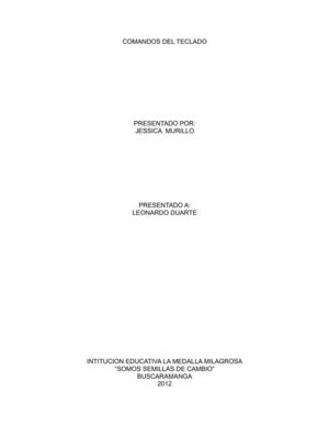 COMANDOS DEL TECLADO