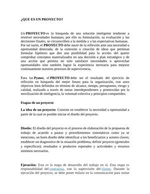 QUE ES UN PROYECTO CARLOS AMEZQUITA 