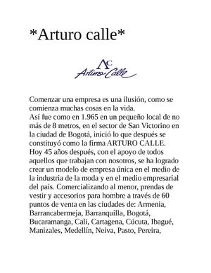 arturo calle