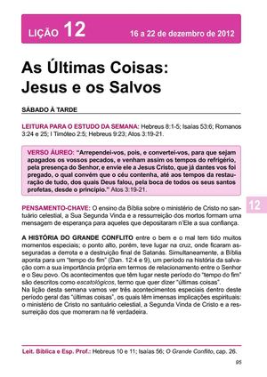Lição 12 - 22 dezembro