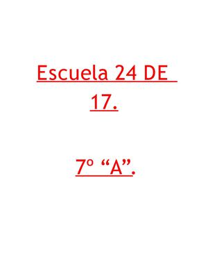 7º grado. esc. 24 DE 17