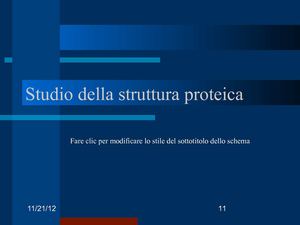 Studio della struttura proteica