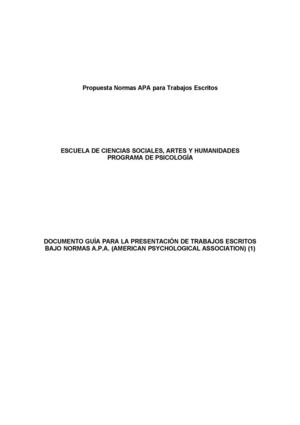 Normas para presentar trabajos 