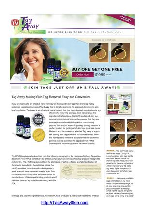 Tag Away - The Proven Method on How to Remove Skin Tags from Home