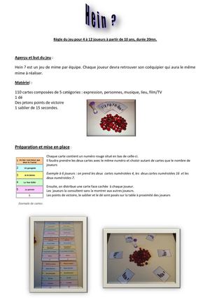 Hein? (Règles du jeu)