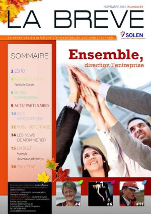 La Brève de SOLEN N°63 - Novembre 2012