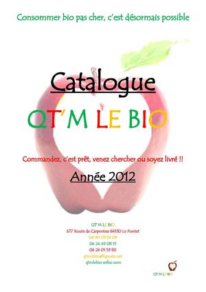 Catalogue De QT'M LE BIO