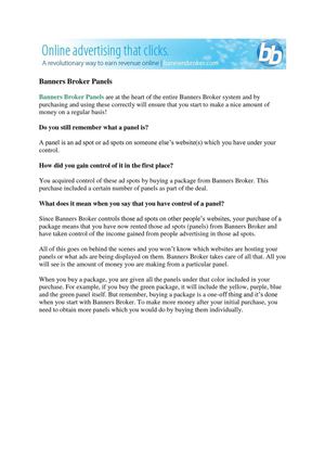 05 - Banners Broker Panels