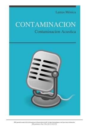 CONTAMINACION SONORA