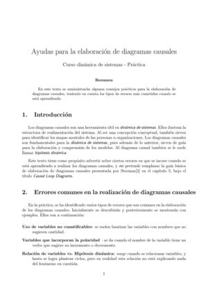 Ayudas para la elaboración de diagrmas causales