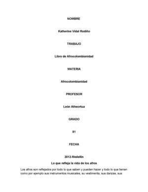 libro de Afrocolombianidad