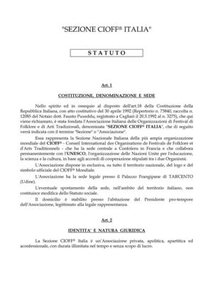 Calaméo Statuto Cioff Italia