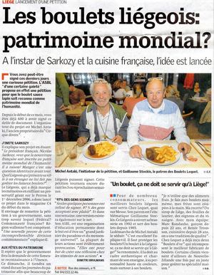 Les boulet liégeois  patrimoine mondial