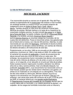 MICHAEL JACKSON-VIDA