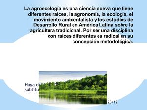 ingenieria agroecologica