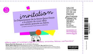 Invitation pour le 28ème Salon du livre et de la presse jeunesse