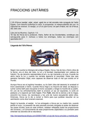 Nombres racionals. Horus