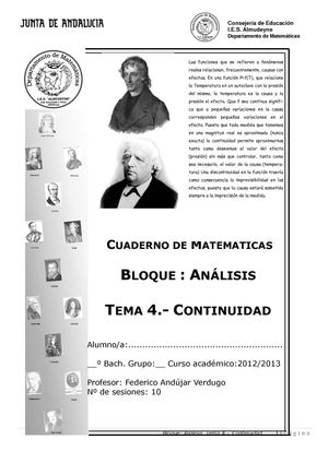 Cuaderno de Análisis Tema 4 Continuidad