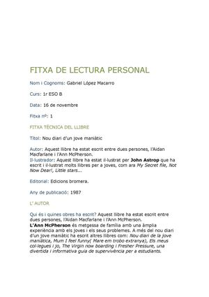 Diari d'un jove maniàtic