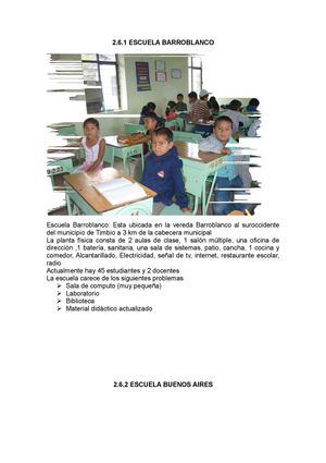 ESCUELAS RURALES DE TIMBIO