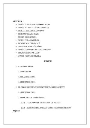 Adicciones: Alcoholismo