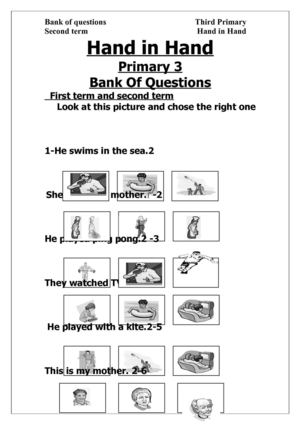 primary 3 Hand in Hand first term second term