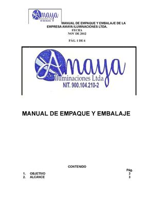 MANUAL EMPAQUE Y EMBALAJE
