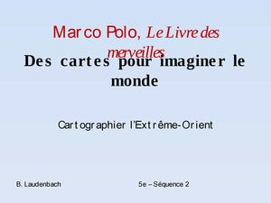 Marco Polo et les cartes du monde