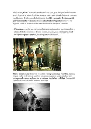 Tipos de planos fotográficos