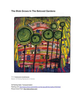 The Blob Grows In The Beloved Gardens -  Artisoo