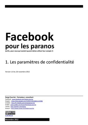 Facebook pour les Paranos - 1 - Paramètres de confidentialité