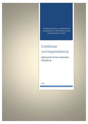 Combinar Correspondencia