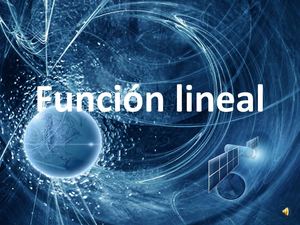 PowerPoint de función lineal