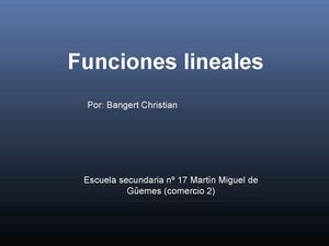 power point de funciones liniales
