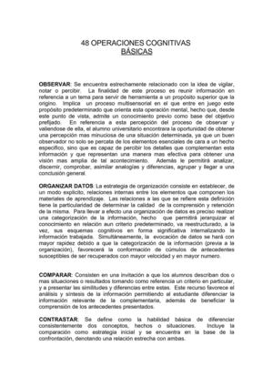 Operaciones Cognitivas