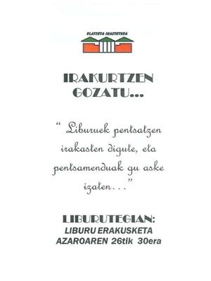Irakurtzen gozatu