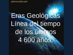 Eras geológicas