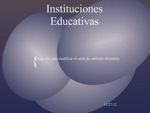 Instituciones Educativas