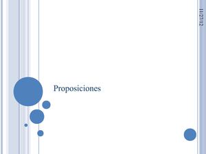 Proposiciones