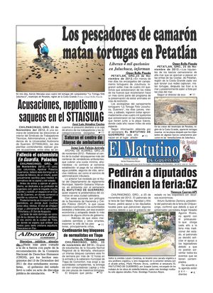 El Matutino 26 de noviembre al 2 de diciembre 