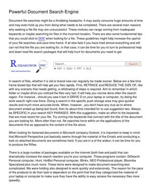 Powerful Document Search Engine