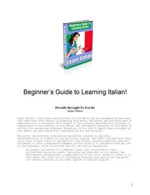 How To Learn Italian