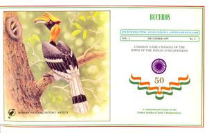 BUCEROS 2 (4) Common Name Changes Of The Birds Of The Indian Subcontinent