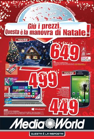 Volantino MediaWorld dal 29/11 al 16/12/2012