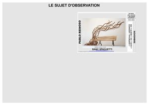 APPROCHE BANC SPAGHETTI Pablo Reinoso