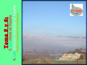 Temas 5 y 6.- Climas y Comentario climograma