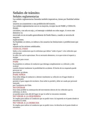 señales de transito